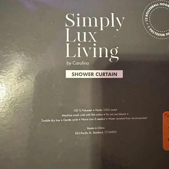 Simply Lux Living Halloween Skull Lollipop SHOWER CURTAIN - Picture 4 of 5